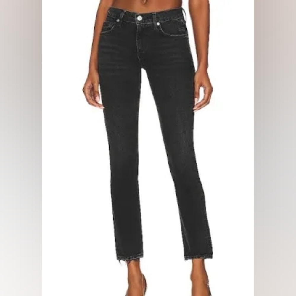 NWT Citizens of Humanity Racer Low Rise Slim Jeans in Stormy Black